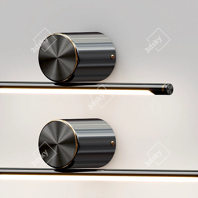 Breeze Wall Metal Design Light 3D model image 3