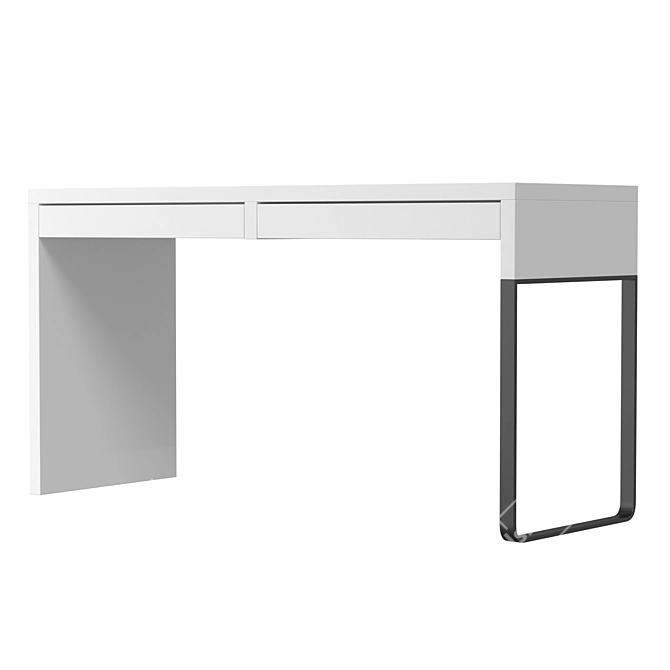 IKEA MICKE Writing Desk Oak 3D model image 4