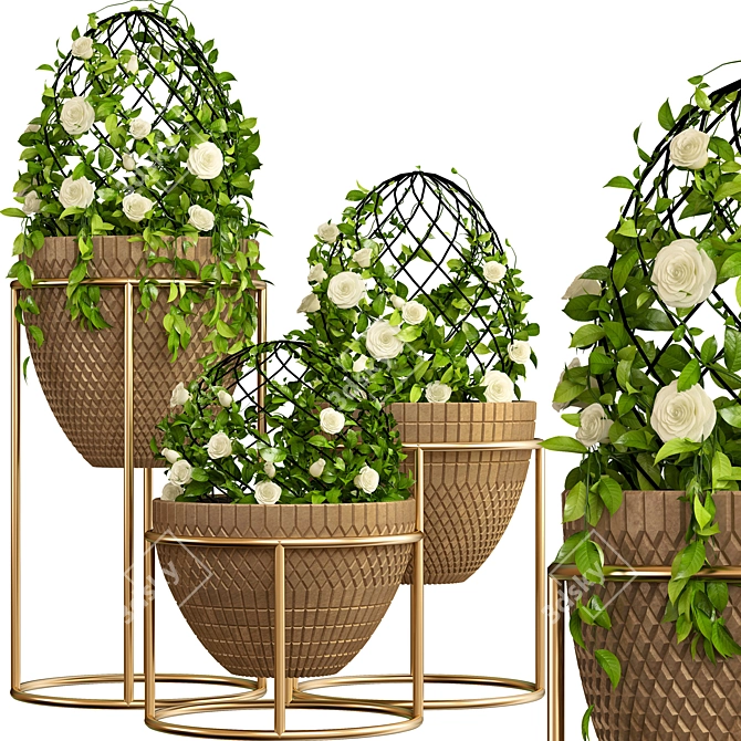 Vibrant Indoor Plants in 3D 3D model image 1