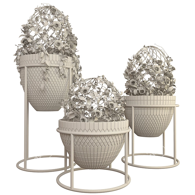 Vibrant Indoor Plants in 3D 3D model image 5