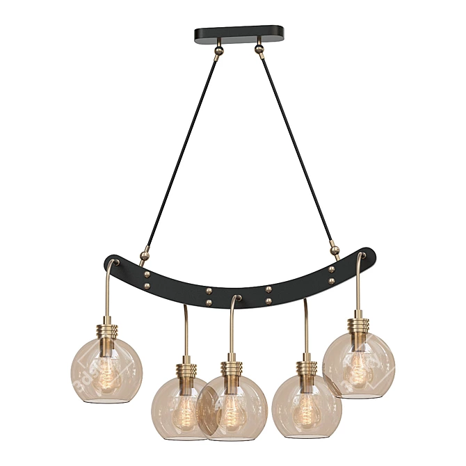 Sleek ODIS Pendant Light 3D model image 1