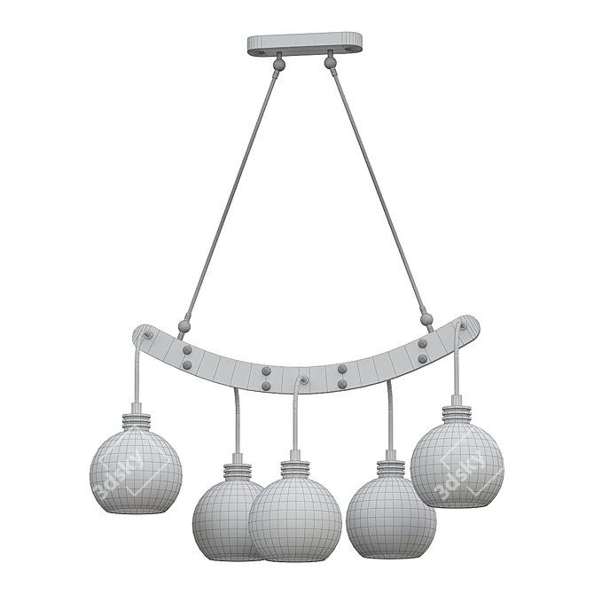 Sleek ODIS Pendant Light 3D model image 2
