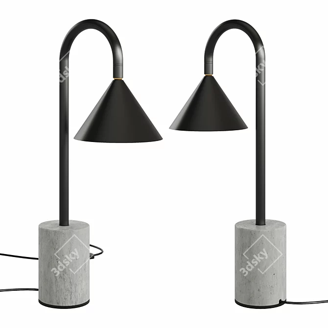 Modern OZZ Desk Lamp Render 3D model image 3