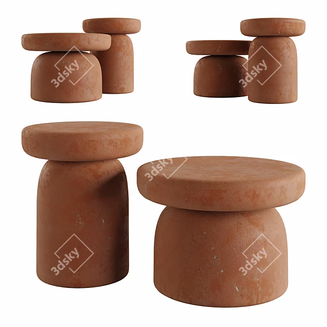 Modern Tototo Coffee Table Miniforms 3D model image 1