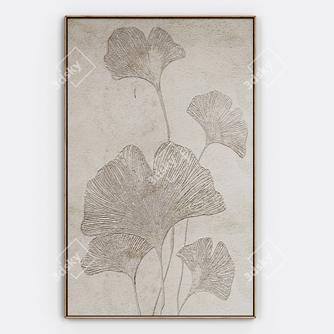 GINKGO Picture Set, PBR 81.5x51.6cm 3D model image 5