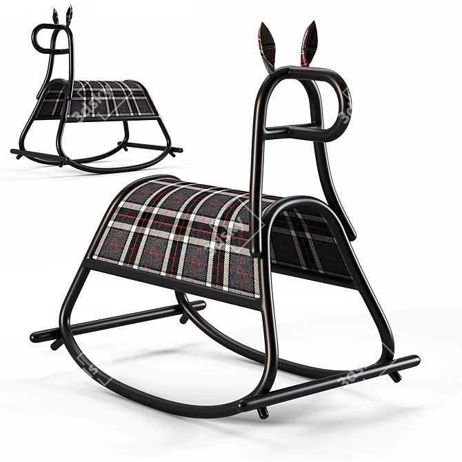 Elegant Rocking Horse Set, FURIA 3D model image 4