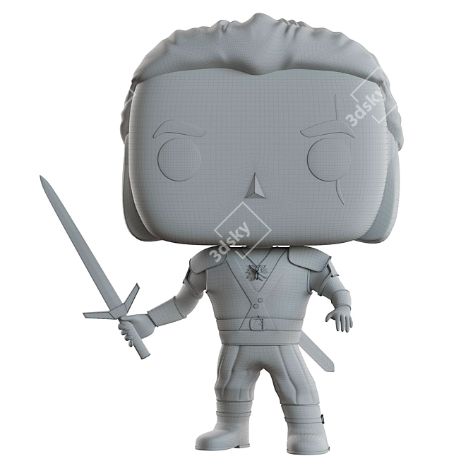 Witcher Geralt Funko Pop Figure 3D model image 6