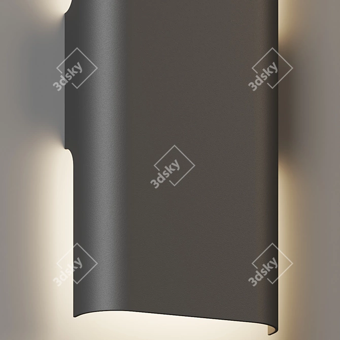 Minimalist LED Wall Sconce 3D model image 3