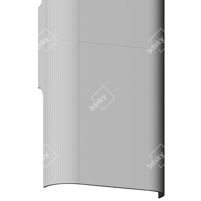 Minimalist LED Wall Sconce 3D model image 5