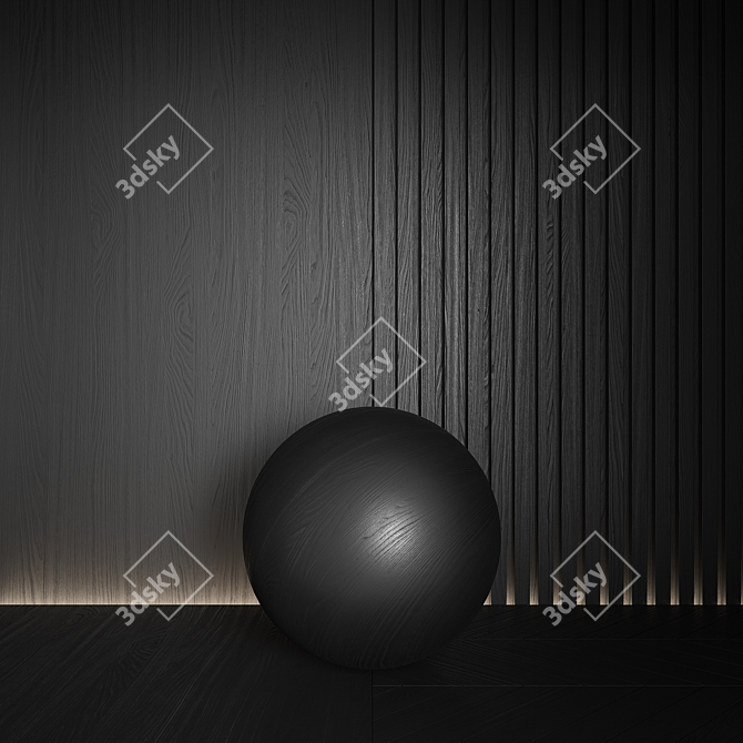 Seamless Wood Material 3D Models 3D model image 3