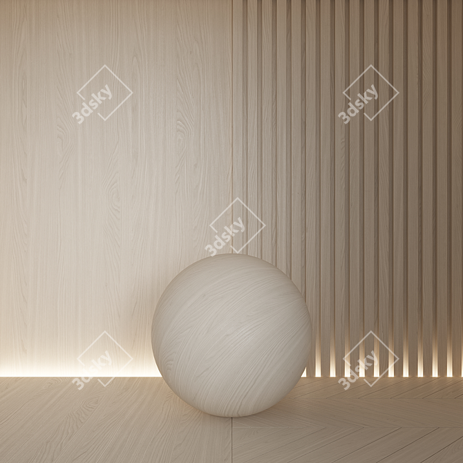 Seamless Wood Material 3D Models 3D model image 5