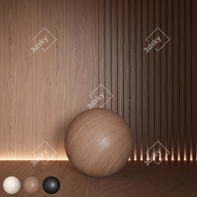 Seamless Wood Material 3D Models 3D model image 9