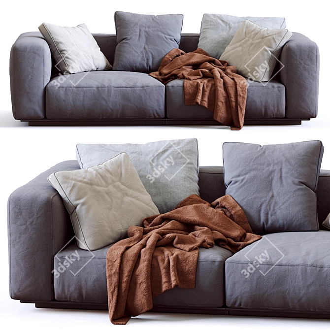 Luxury Flexform Sofa Grandemare 2013 3D model image 1