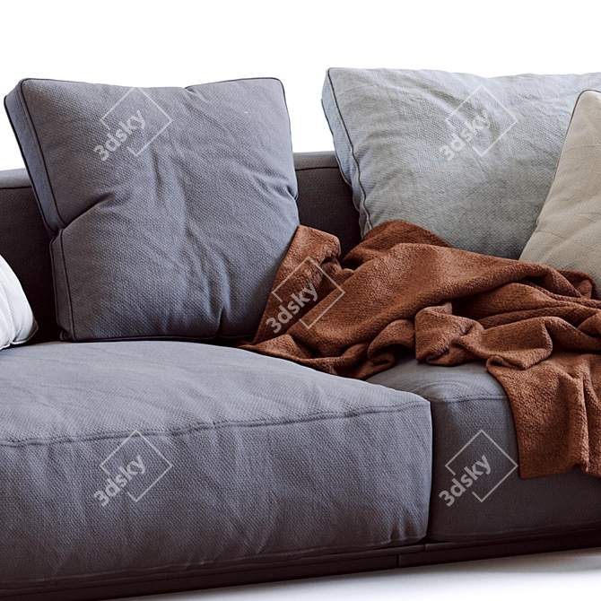 Luxury Flexform Sofa Grandemare 2013 3D model image 2
