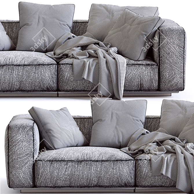 Luxury Flexform Sofa Grandemare 2013 3D model image 7