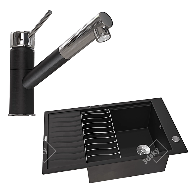 Versatile BLANCO Sink Set 3D model image 3