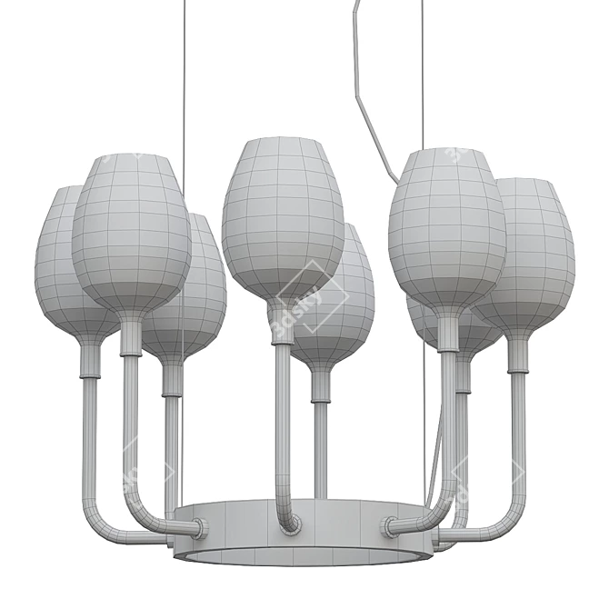Rose Chandelier by Danilo De Rossi 3D model image 2