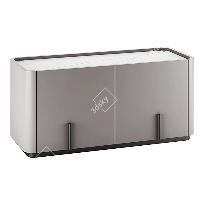 Modern Liu Jo Nightstand - Designer Collection 3D model image 2