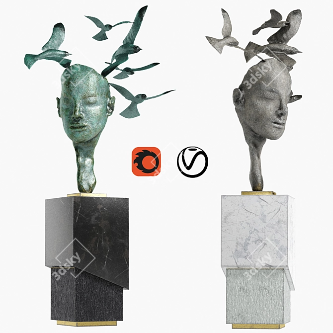 Versatile Human Sculpture Models 3D model image 1