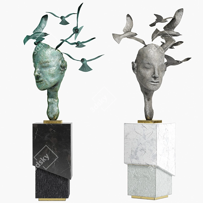 Versatile Human Sculpture Models 3D model image 2
