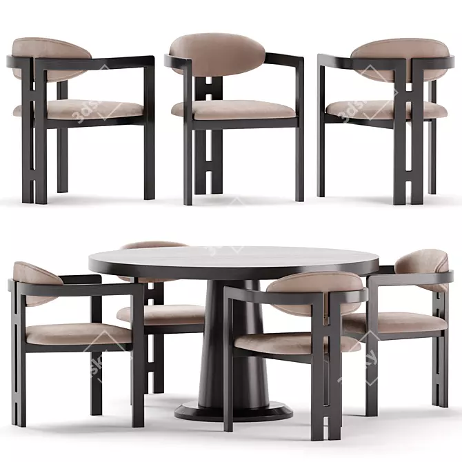 Modern Dining Set - Liang & Eimil 3D model image 1
