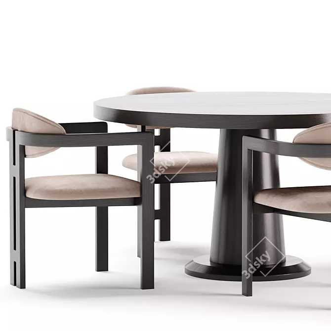 Modern Dining Set - Liang & Eimil 3D model image 4