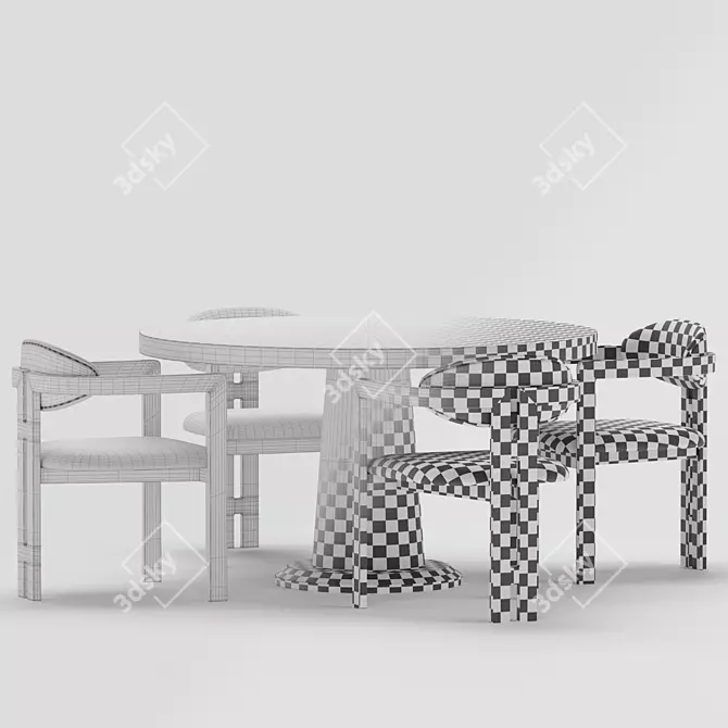 Modern Dining Set - Liang & Eimil 3D model image 5