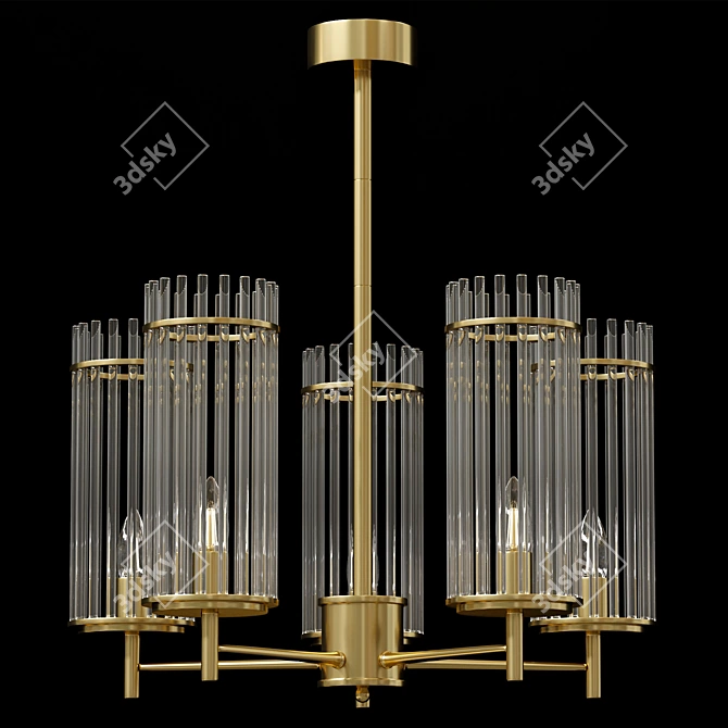 Sleek Odeon Light Fixture 3D model image 1