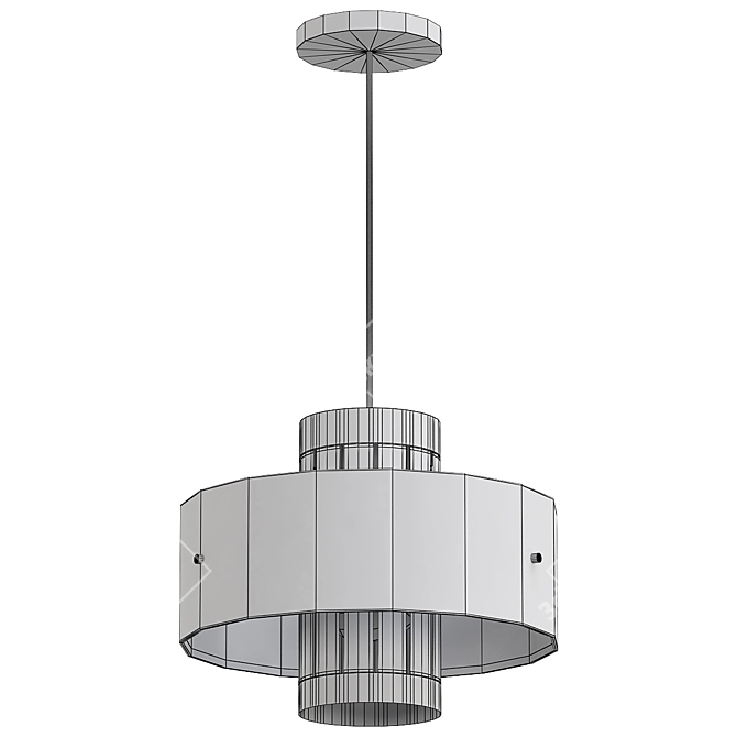 Modern LUXE 3D Ceiling Model 3D model image 2