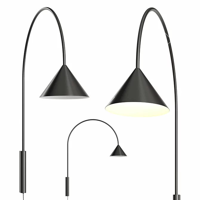 Modern OZZ Wall Lamp Design 3D model image 5