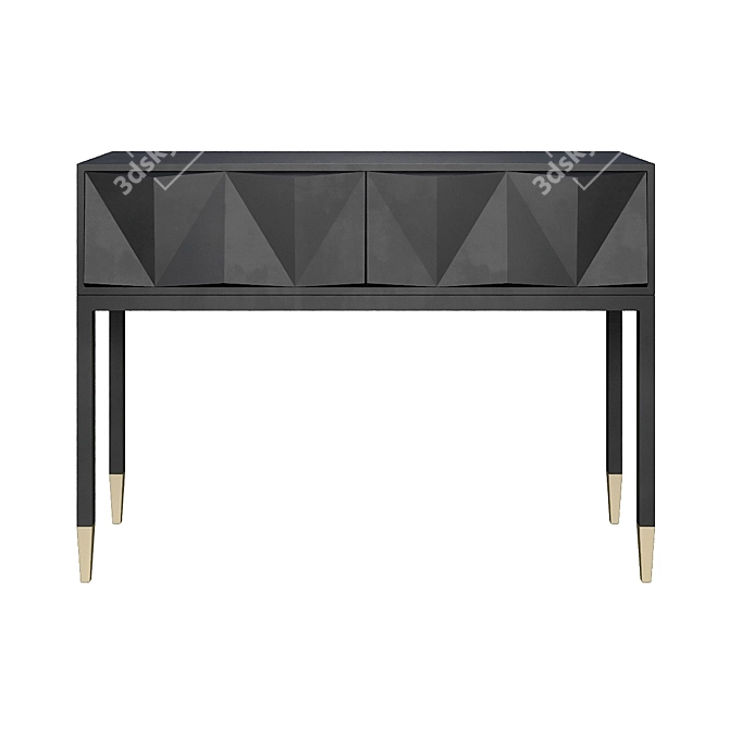Modern Console with Hudkoff Agreste Facades 3D model image 1