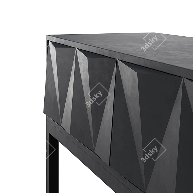 Modern Console with Hudkoff Agreste Facades 3D model image 3