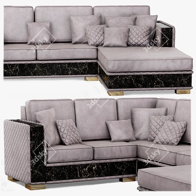 Modern Incanto Sofa - V-Ray Ready 3D model image 2