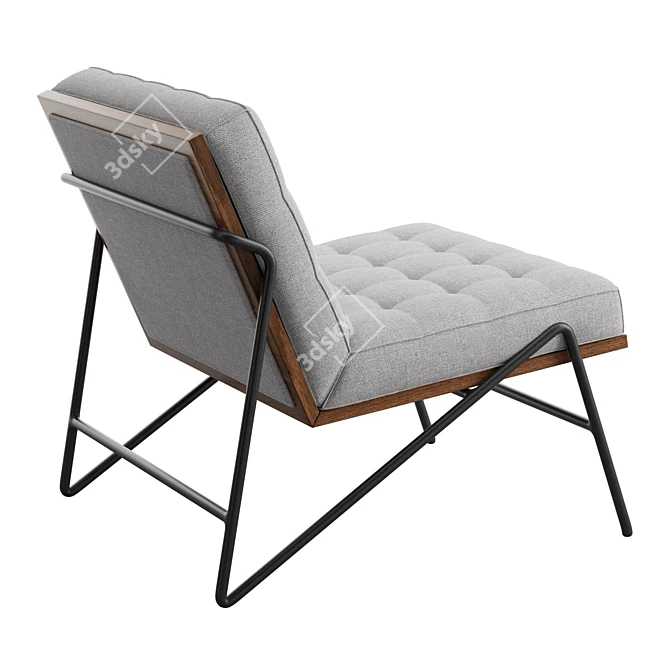 Modern Marled Lounge Chair 3D model image 3