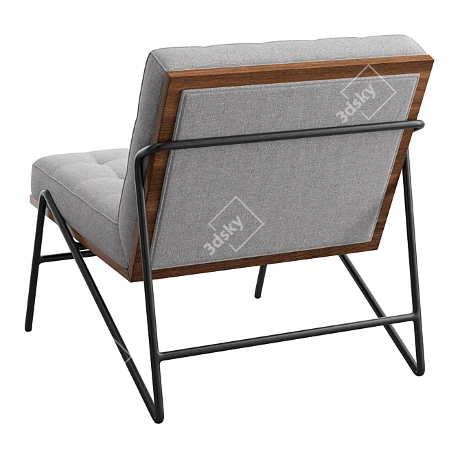 Modern Marled Lounge Chair 3D model image 4