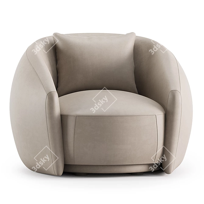 Modern Moroso PACIFIC Armchair 2017 3D model image 5