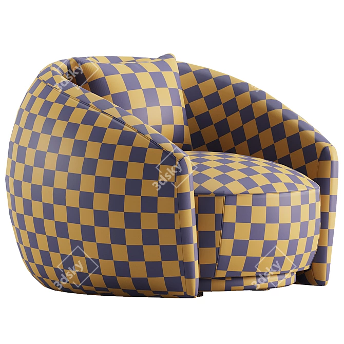 Modern Moroso PACIFIC Armchair 2017 3D model image 7