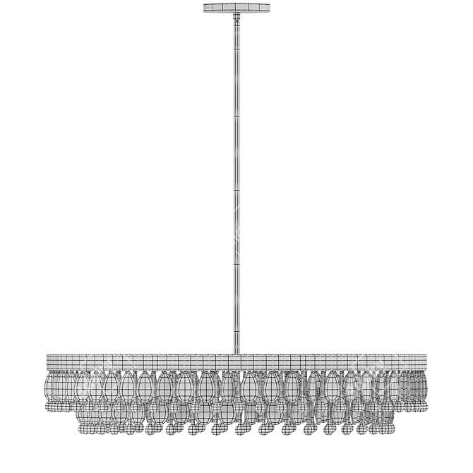 Modern Chandelier, High-Quality 3D Model 3D model image 3