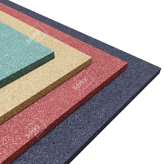 Seamless Rubber Cover Texture Kit 3D model image 1