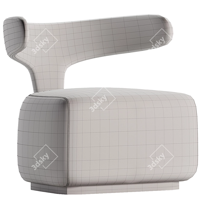 Luxury Moby Dick Armchair Design 3D model image 4