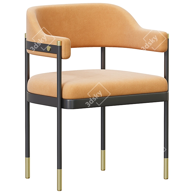 Modern Laskasas DALE Chair 3D model image 2