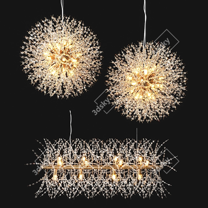 Elegant Rosalia Lighting Collection 3D model image 4
