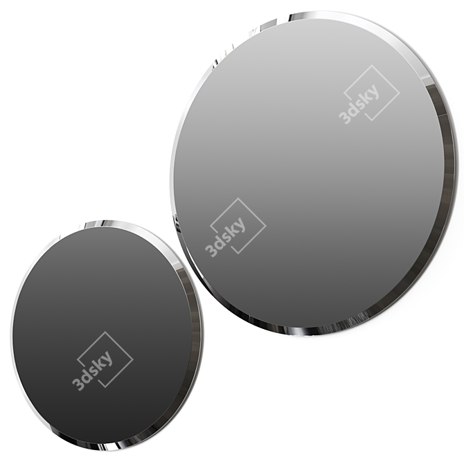 Hawaiian Chic Beveled Mirror Ø120\160 3D model image 1