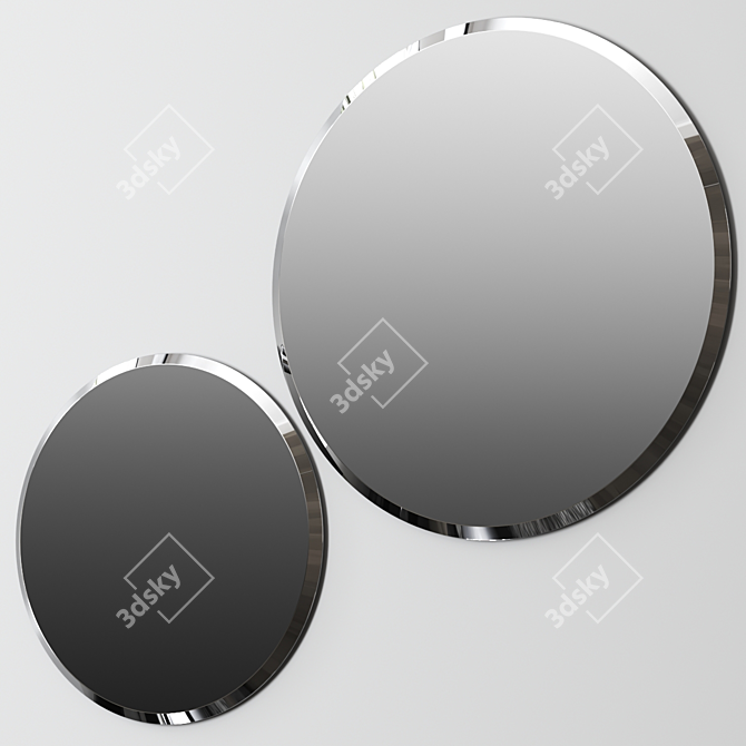 Hawaiian Chic Beveled Mirror Ø120\160 3D model image 2