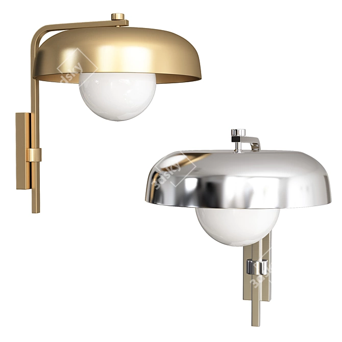 BISON - Modern Vray Wall Light 3D model image 2