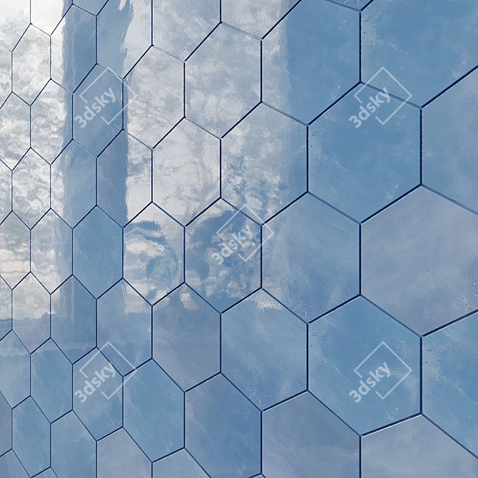 Eclipse Mosaic Wall Tile 3D model image 1