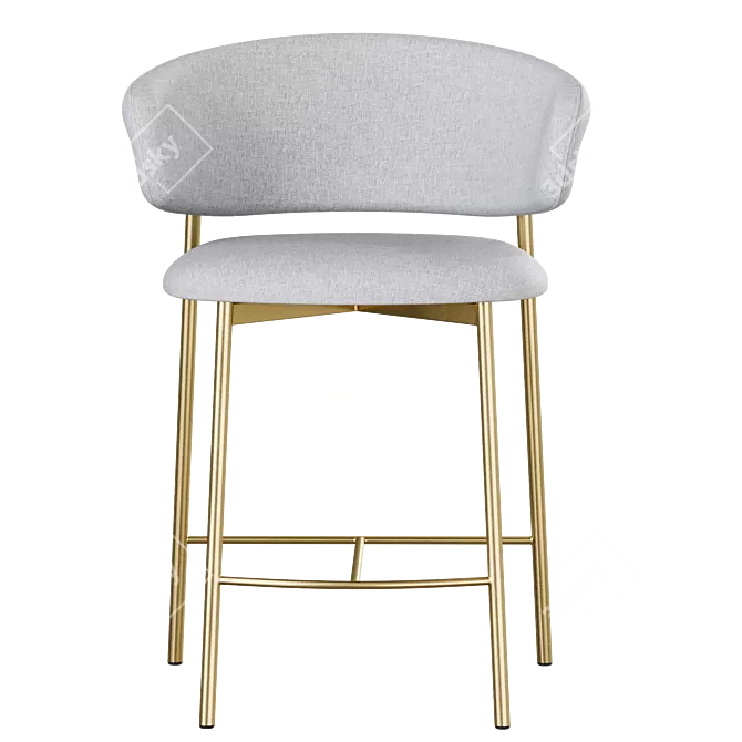 Calligaris Oleandro 3D Stool Solution 3D model image 4