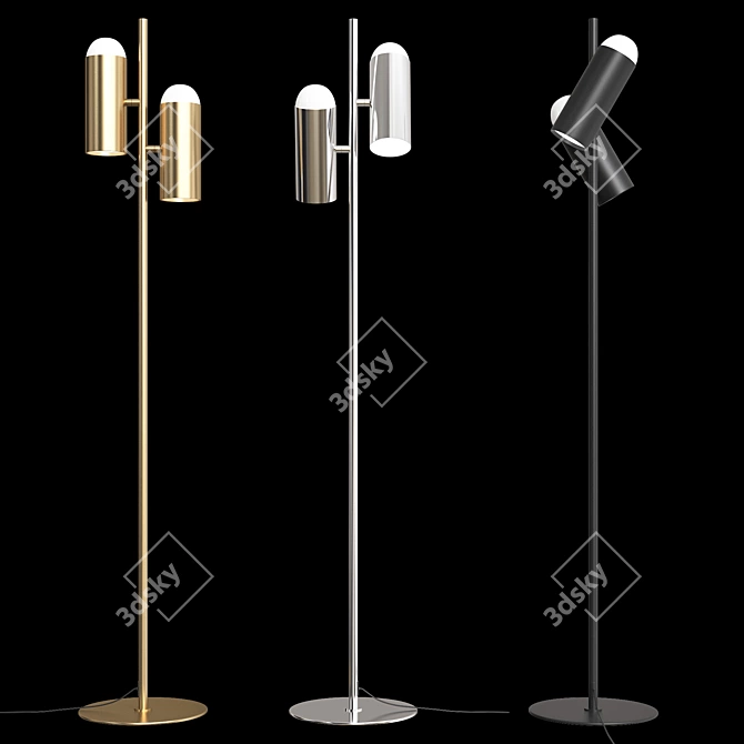 Modern Hybrid Floor Lamp 2013 3D model image 2