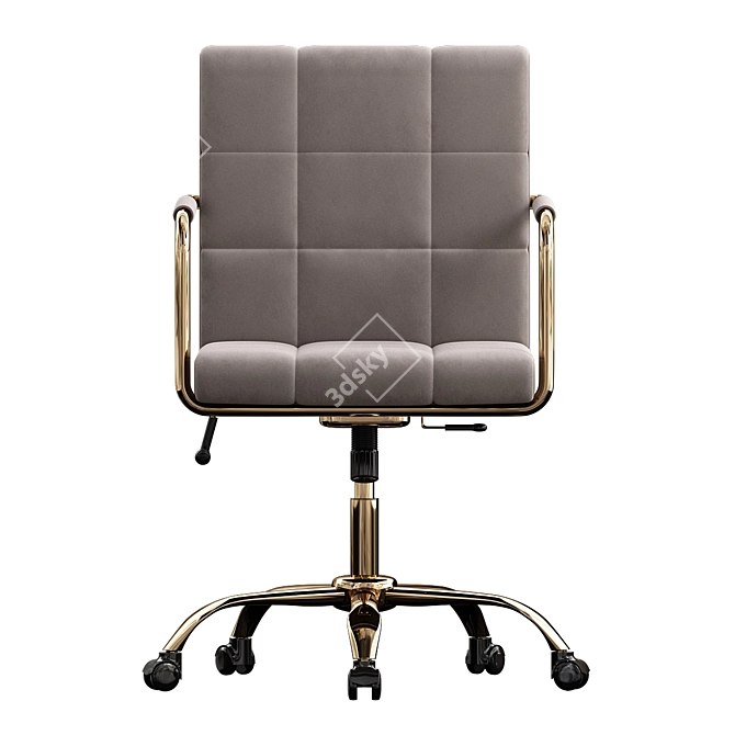 Elegant Office Chair 3D Model 3D model image 2