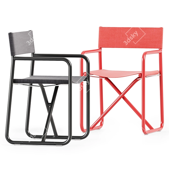 Portable Diabla Trip Folding Chair 3D model image 3